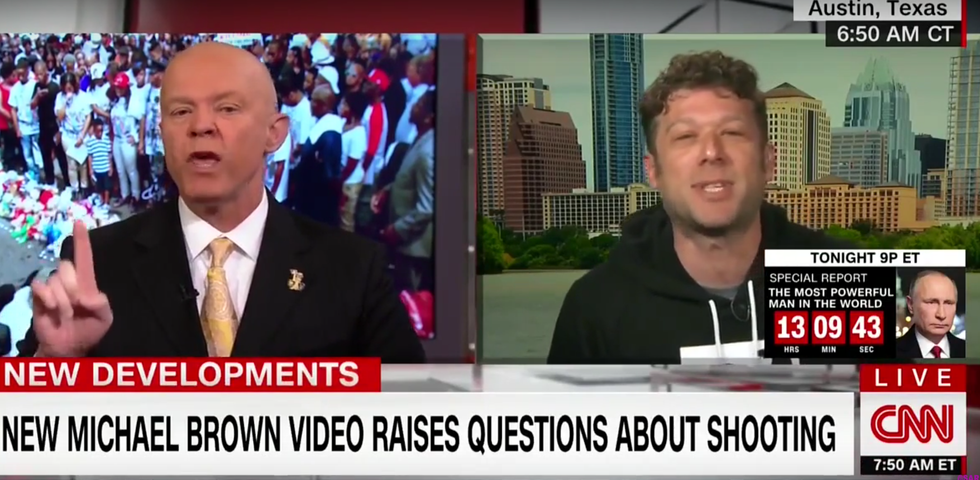 CNN panel on Michael Brown goes off the rails after filmmaker accuses ex-cop of 'white supremacy'