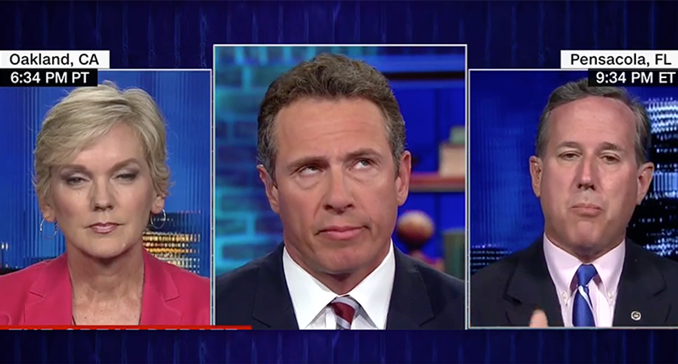 WATCH: CNN's Chris Cuomo call BS on Rick Santorum demanding 'civility' while refusing to require it of Trump