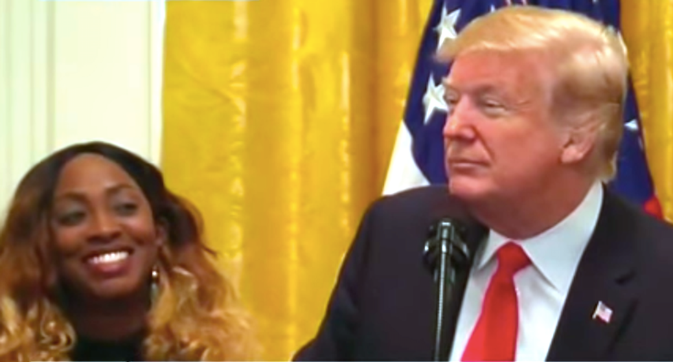 WATCH: Trump embarrasses black woman by saying he wants to name his next daughter 'LaSonya'