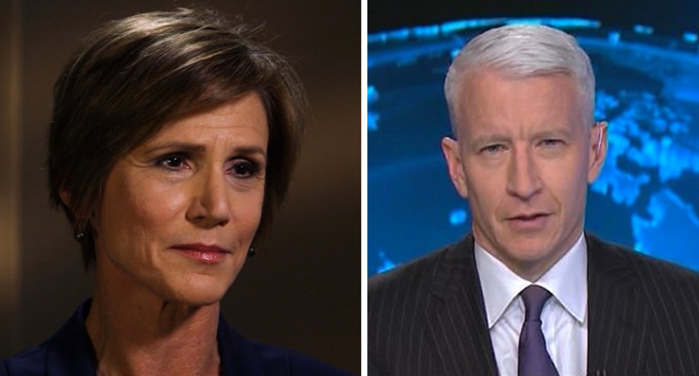 WATCH LIVE: CNN's Anderson Cooper interviews fired acting AG Sally Yates