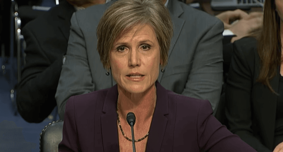 Sally Yates calls for uprising of Americans to 'stand up, speak out' and relocate 'core values'