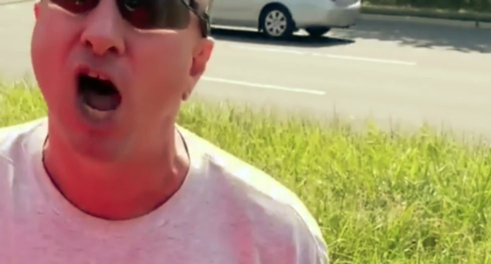WATCH: White Virginian bigot screams at another man to 'go back to Afghanistan'