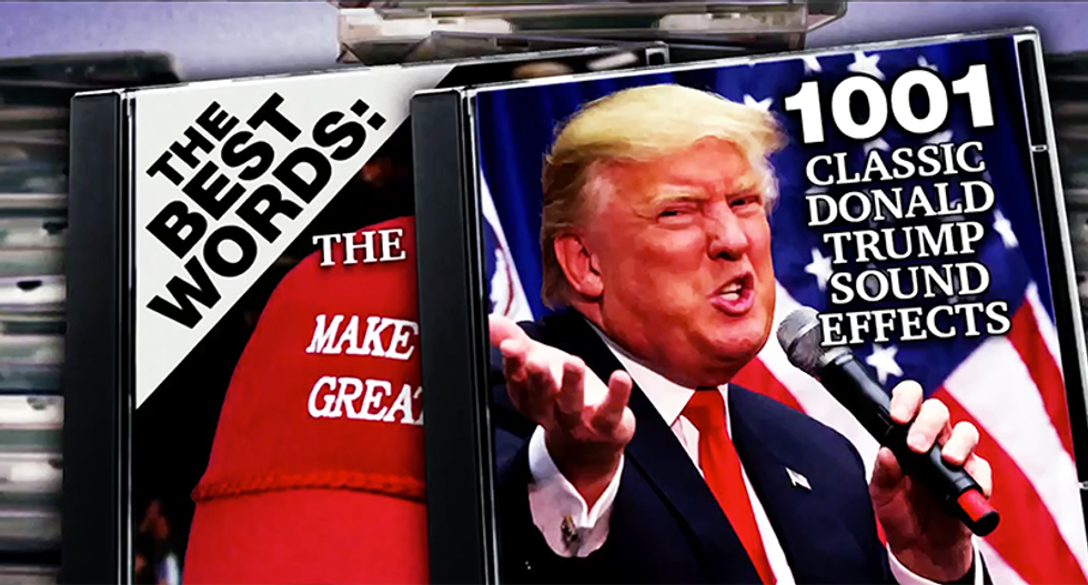 MSNBC makes hilarious commercial to sell fake 'Trump's Greatest Words' CD of phrases Trump repeats