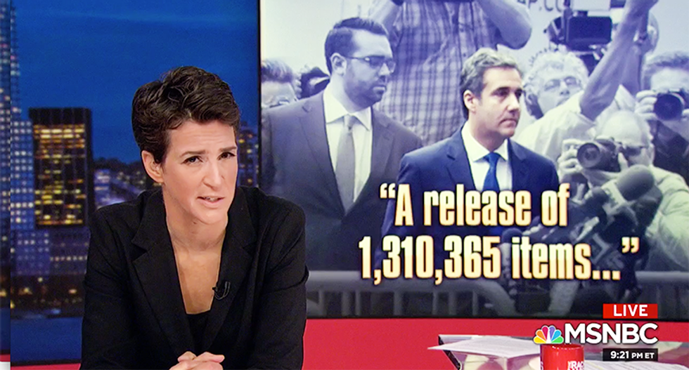 MSNBC's Maddow explains Cohen is following the same pattern as Gates and Flynn before they flipped