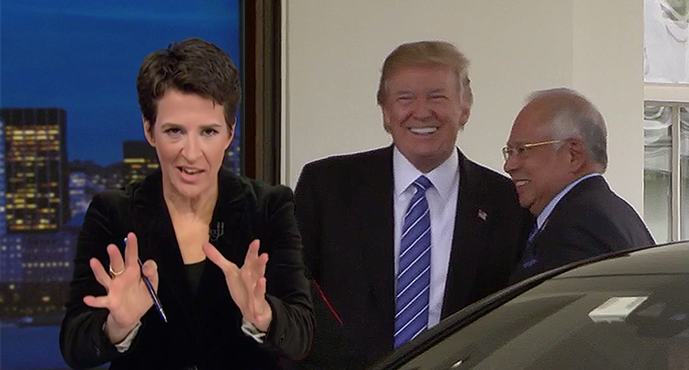 Maddow sounds the alarm on Donald Trump's 'favorite prime minister' being arraigned on theft and corruption
