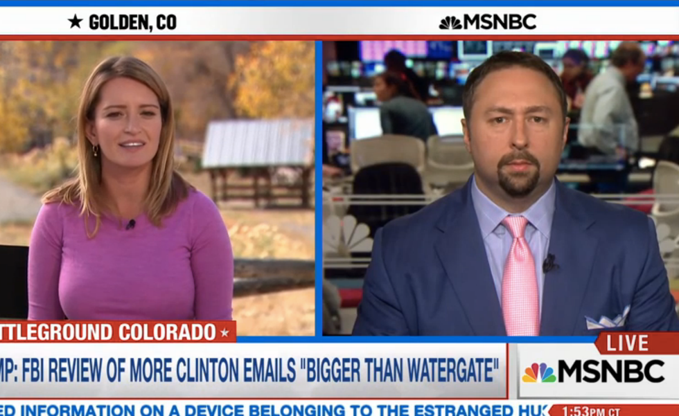 'You don't actually know that': Katy Tur shoots down Trump adviser's spin on Clinton and the FBI
