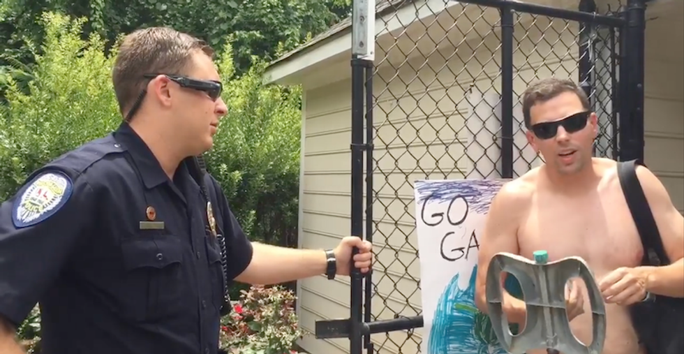 Watch: White man calls cops on black family using community pool -- then demands they check mom's ID