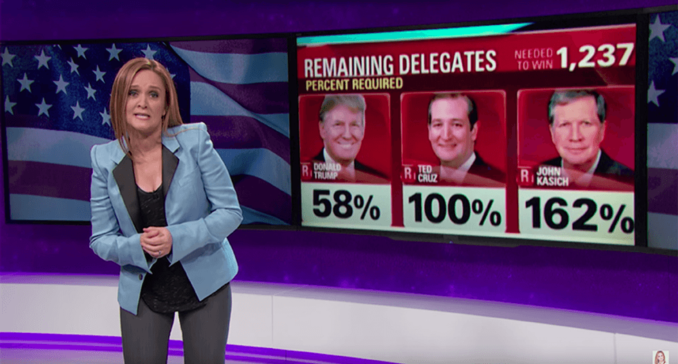 Samantha Bee crushes Kasich and Cruz for trying to invent a form of math that might help them win