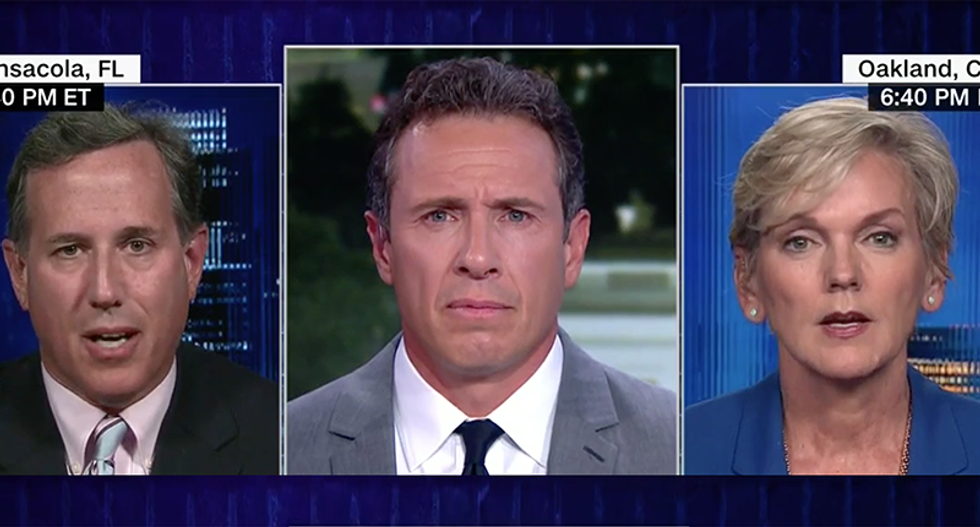 CNN panel goes completely off the rails when Rick Santorum claims Democrats want the Court to strike down Obamacare