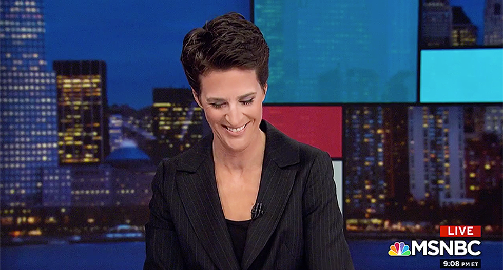 MSNBC's Rachel Maddow laughs as Paul Manafort and Michael Flynn desperately beg court for easier trials
