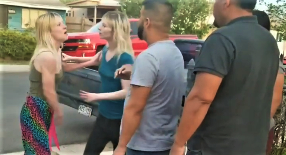 WATCH: White women rant about 'fat Mexican b*tches' after cops refuse to immediately arrest Latino neighbors