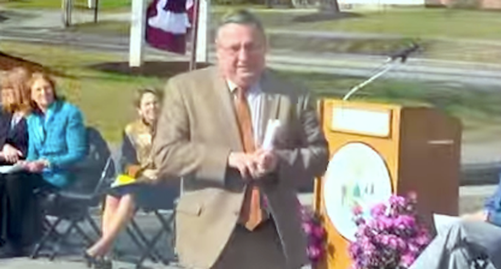 'Thank you, you idiots': Watch Maine Gov. Paul LePage melt down after students mock him during speech
