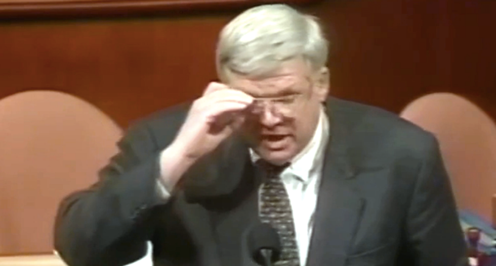 Serial child molester Dennis Hastert in 2003: ‘Put repeat child molesters into jail for the rest of their lives’