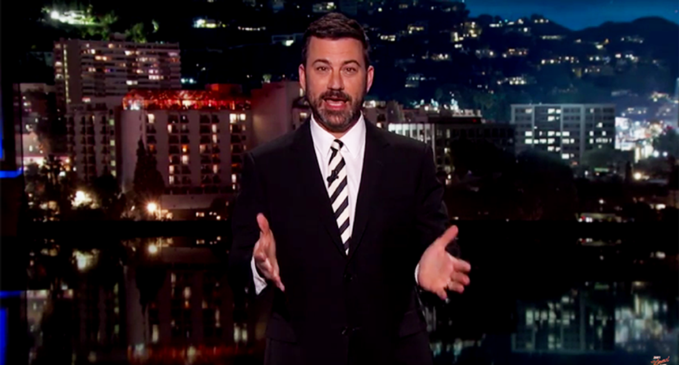 Kimmel mocks Trump's first day in office: 'Instead of the CIA he should be talking to a CI-psychiatrist'