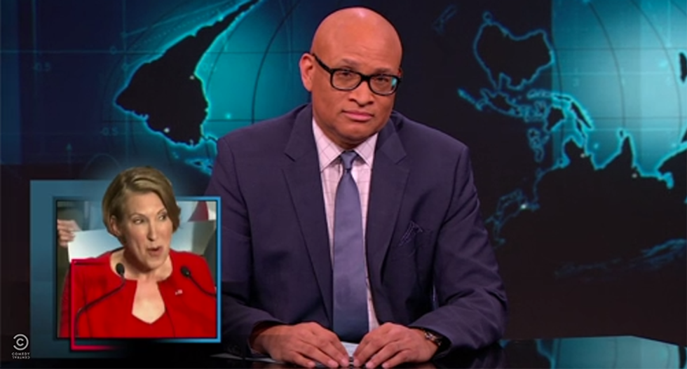 Larry Wilmore rips Cruz for picking ‘creepy’ Fiorina as VP: ‘How hard is it to be f*cking normal?'