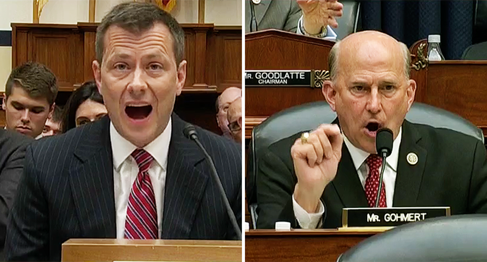 'Do you need your medication?': Peter Strzok hearing explodes as Louis Gohmert attacks FBI agent's personal life