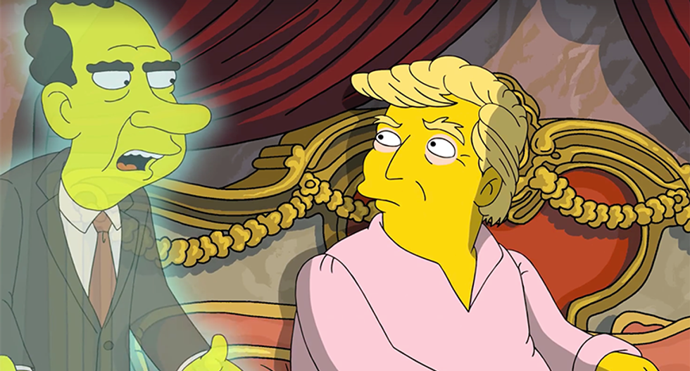 'If you have tapes, burn ’em': Nixon's ghost offers Trump advice in hilarious Simpsons short