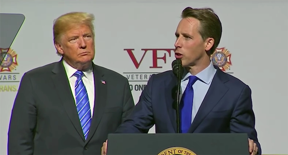 Republican Josh Hawley ripped as a ‘bootlicking hack’ for move to block Trump’s impeachment trial