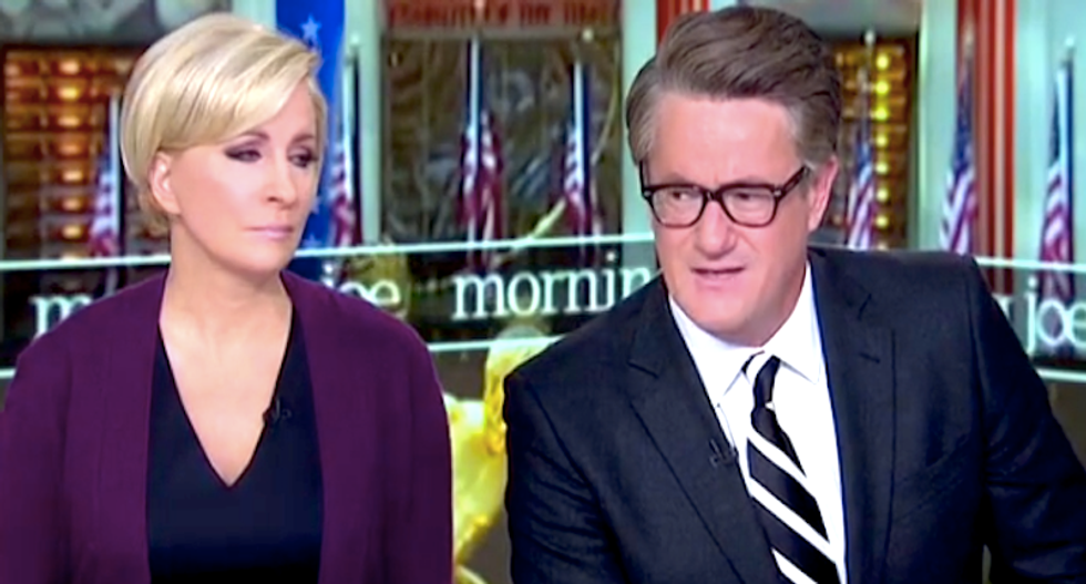 'What a thug -- he's mauling him like an idiot': Morning Joe rips Trump's 'embarrassing' Europe trip