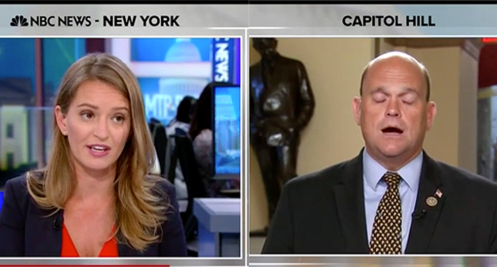 MSNBC's Katy Tur hammers Republican Congressman scrambling to justify Trump's 'correction'