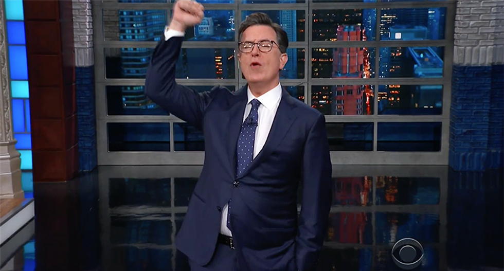 Colbert hilariously mocks Trump's switcheroo: 'And on that bus I said respect her by the p*ssy'