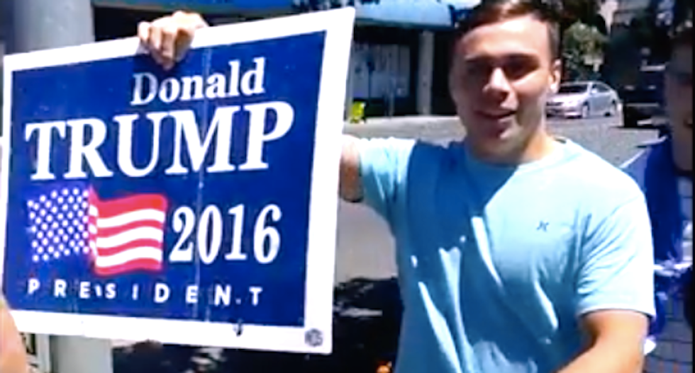 Trump-loving wrestler loses scholarship for attacking protesters: 'People were calling us Nazis'