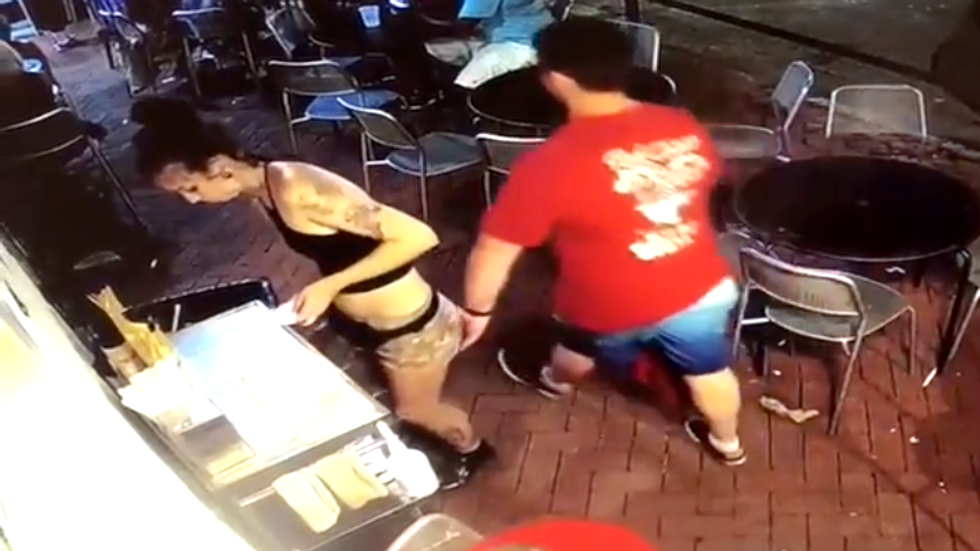 WATCH: Georgia waitress bodyslams man for grabbing her butt