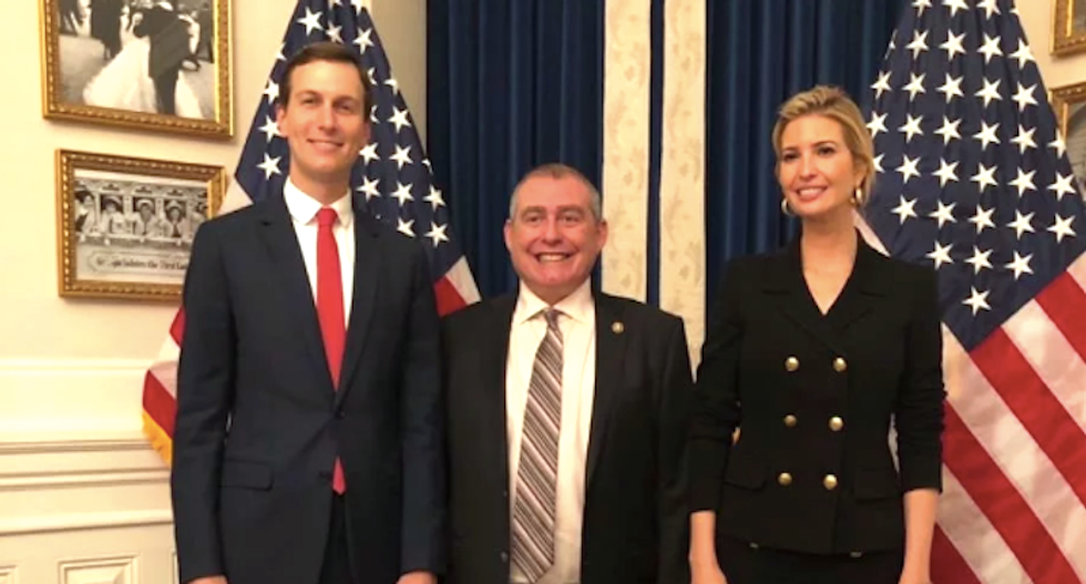 Ivanka Trump and Jared Kushner met with Giuliani henchman Lev Parnas -- according to newly unearthed photo