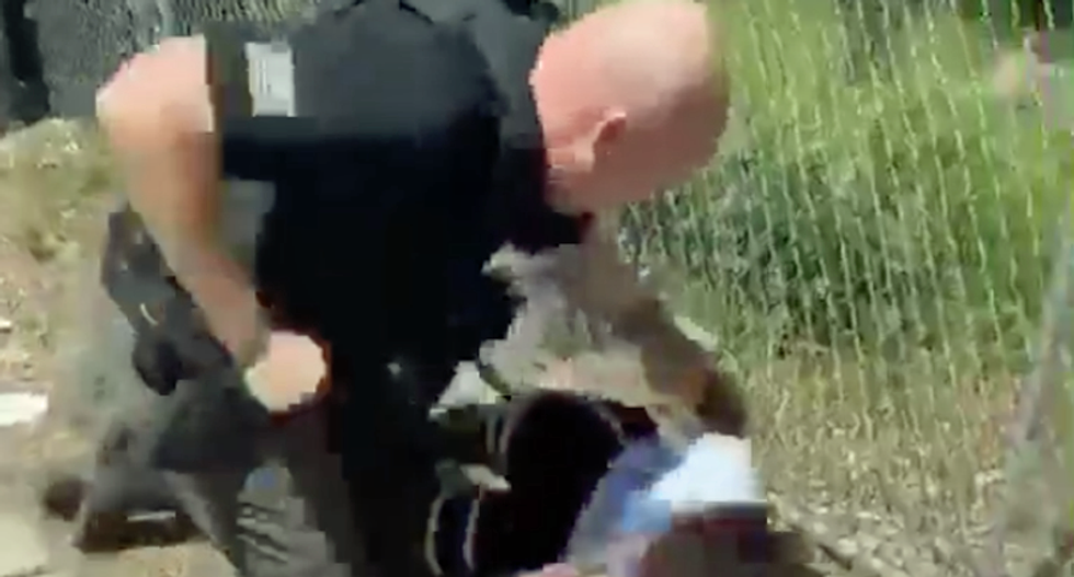 Widespread horror over cop caught on tape punching kid: 'This guy needs to go to jail'