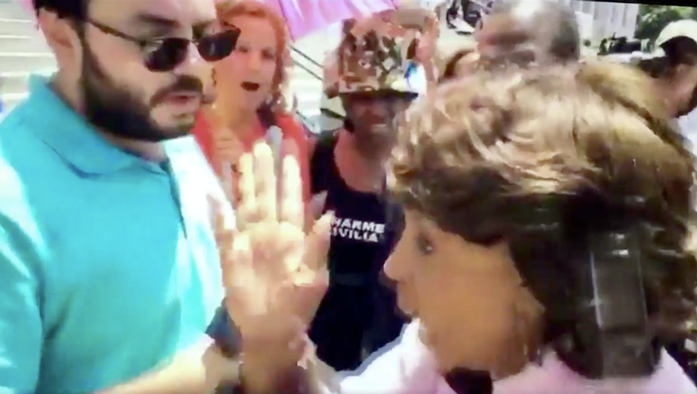 Did Maxine Waters 'shove' this Young Turks reporter? Watch and decide