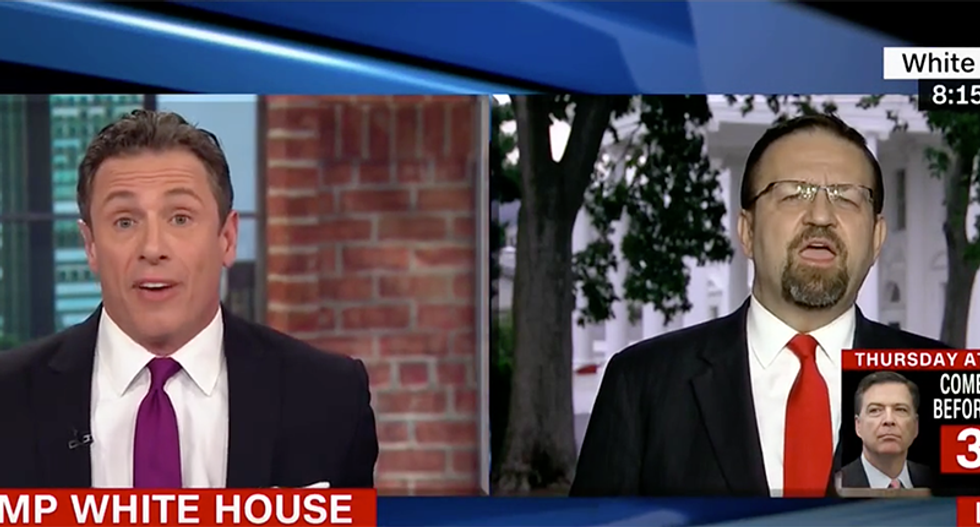 CNN interview with Trump adviser goes off the rails -- and degenerates into shouting about 'fake news'