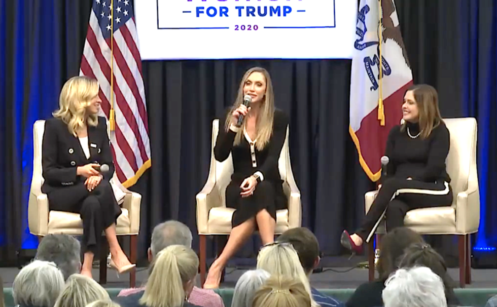 Lara Trump mocks Joe Biden's speech impediment at 'Women for Trump' event: 'Let's get the words out Joe'