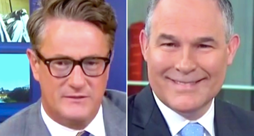 ‘This interview has to stop’: Morning Joe shuts down EPA chief over Trump’s climate ‘hoax’ claims