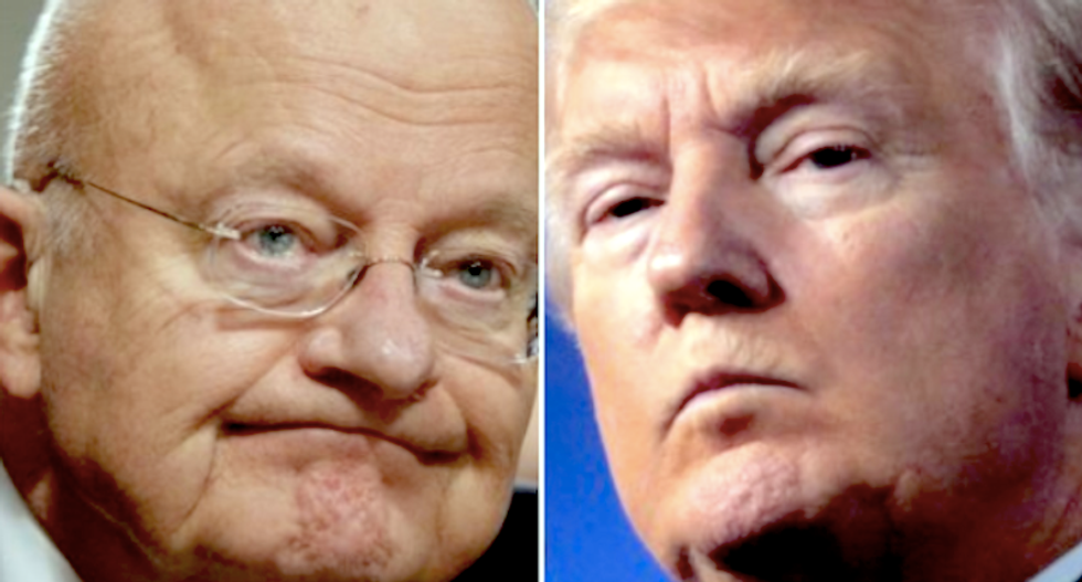 Trump rage-tweets at 'lying' ex-DNI Clapper for questioning his mental stability