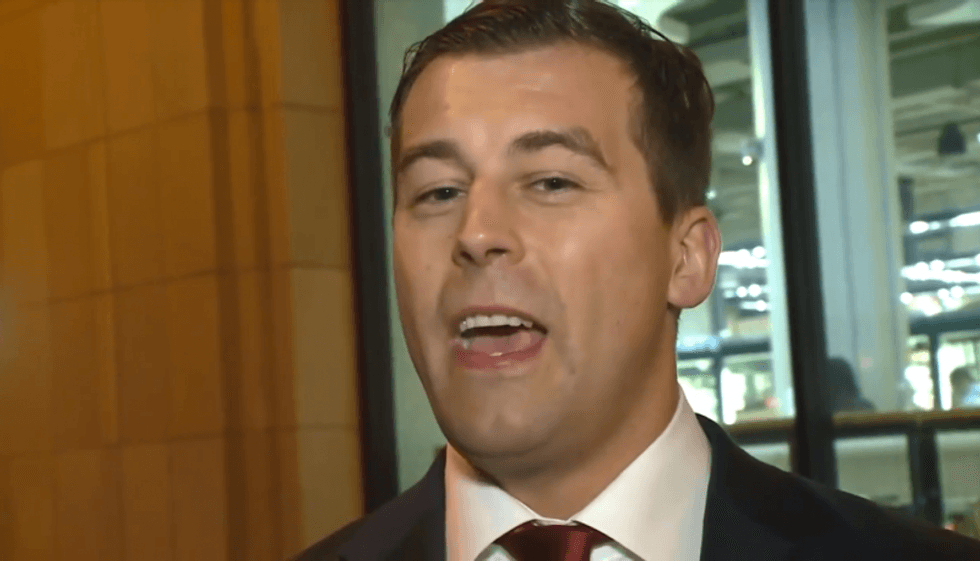 WATCH: Failed Hitler-loving Senate candidate gets beat up on his own livestream