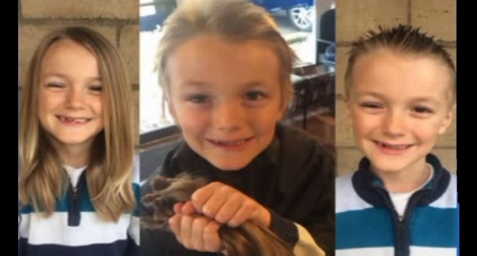 7-year-old boy diagnosed with cancer after selflessly donating his own hair to cancer patients
