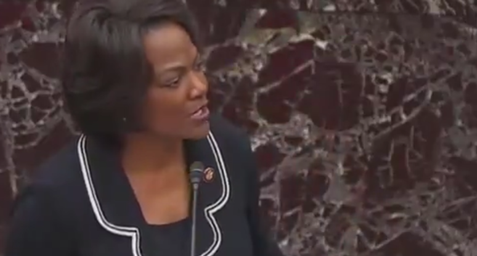 'He is guilty and he knows it': Val Demings lays out the case against Trump in thunderous floor speech