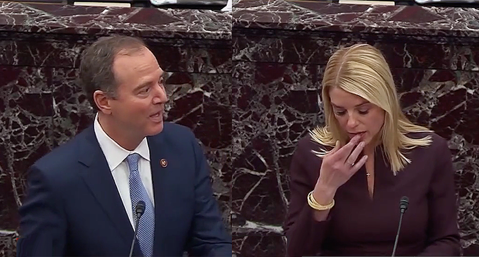 Adam Schiff scolds Pam Bondi for Trump’s witness intimidation to answer her process complaints