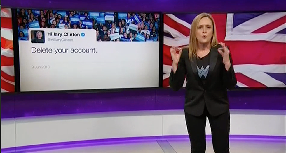 'Delete your f*cking account': Sam Bee channels Hillary Clinton in anti-Trump blitz