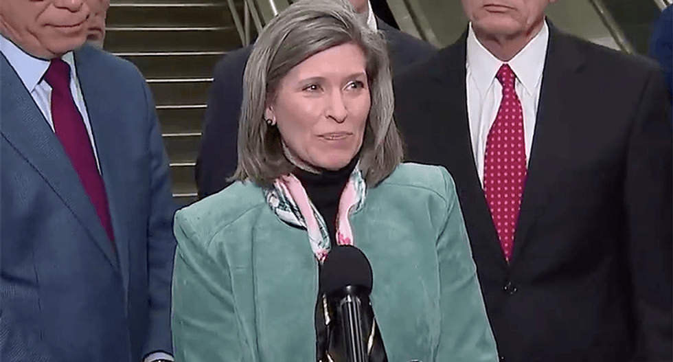 Joni Ernst is struggling in Iowa’s Senate race — and Trump is a ‘huge part of her problem’: report