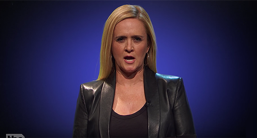 Sam Bee does her own threatening NRA-esque video: 'You're caught associating with one Russian agent and you disappear?'