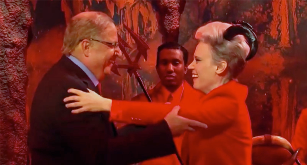 SNL imagines Alan Dershowitz and Mitch McConnell in hell during impeachment trial sketch