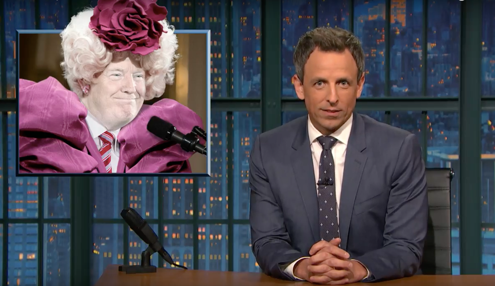 Seth Meyers: Trump so out of bounds, he's now 'your druggie cousin who can no longer surprise you'