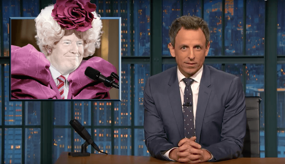 Seth Meyers: Trump so out of bounds, he's now 'your druggie cousin who can no longer surprise you'