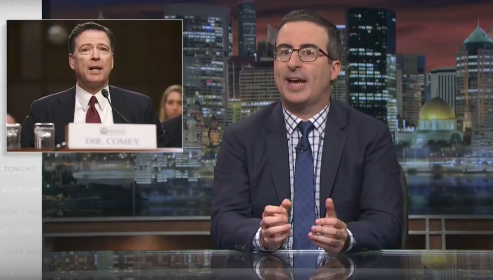John Oliver: Donald Trump lies so much he's become a 'walking logical paradox'