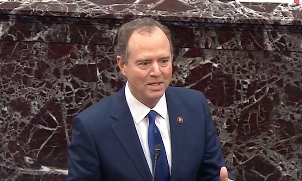 Lindsey Graham and Ted Cruz flop during impeachment trial as Adam Schiff swats down their attempted gotcha question