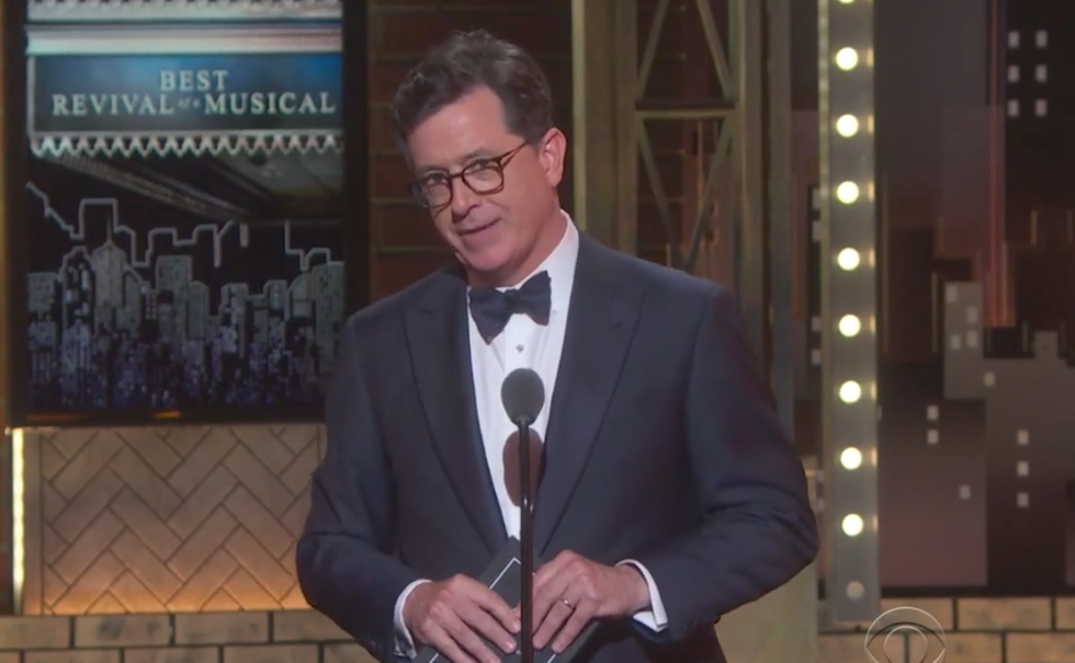 'It could close early': Stephen Colbert compares Trump presidency to a bad Broadway show
