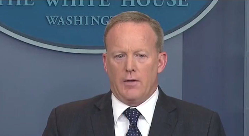 WATCH: Sean Spicer squirms when reporters ask him why Trump won't release the Comey tapes