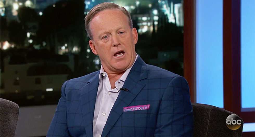 Sean Spicer tells Jimmy Kimmel he prizes something more than the loyalty Trump commands