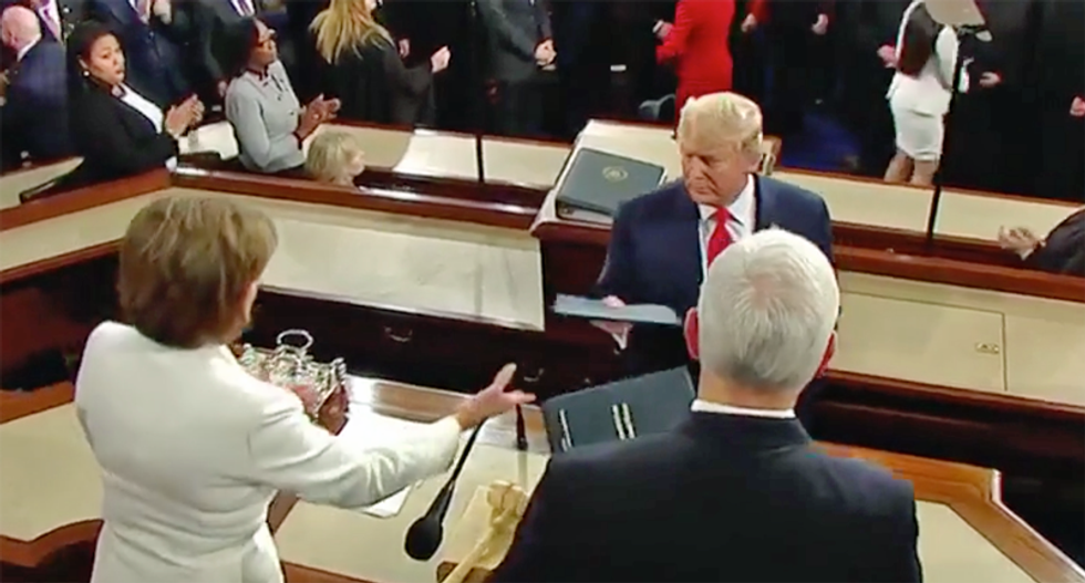 ‘Wowza’: SOTU audience shocked Trump ‘snubbed’ Nancy Pelosi’s handshake